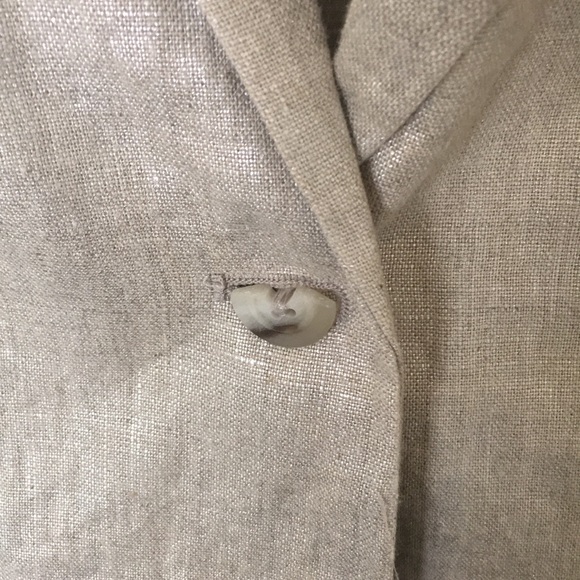 Anthropologie “Cartonnier” metallic linen blazer - Picture 9 of 10